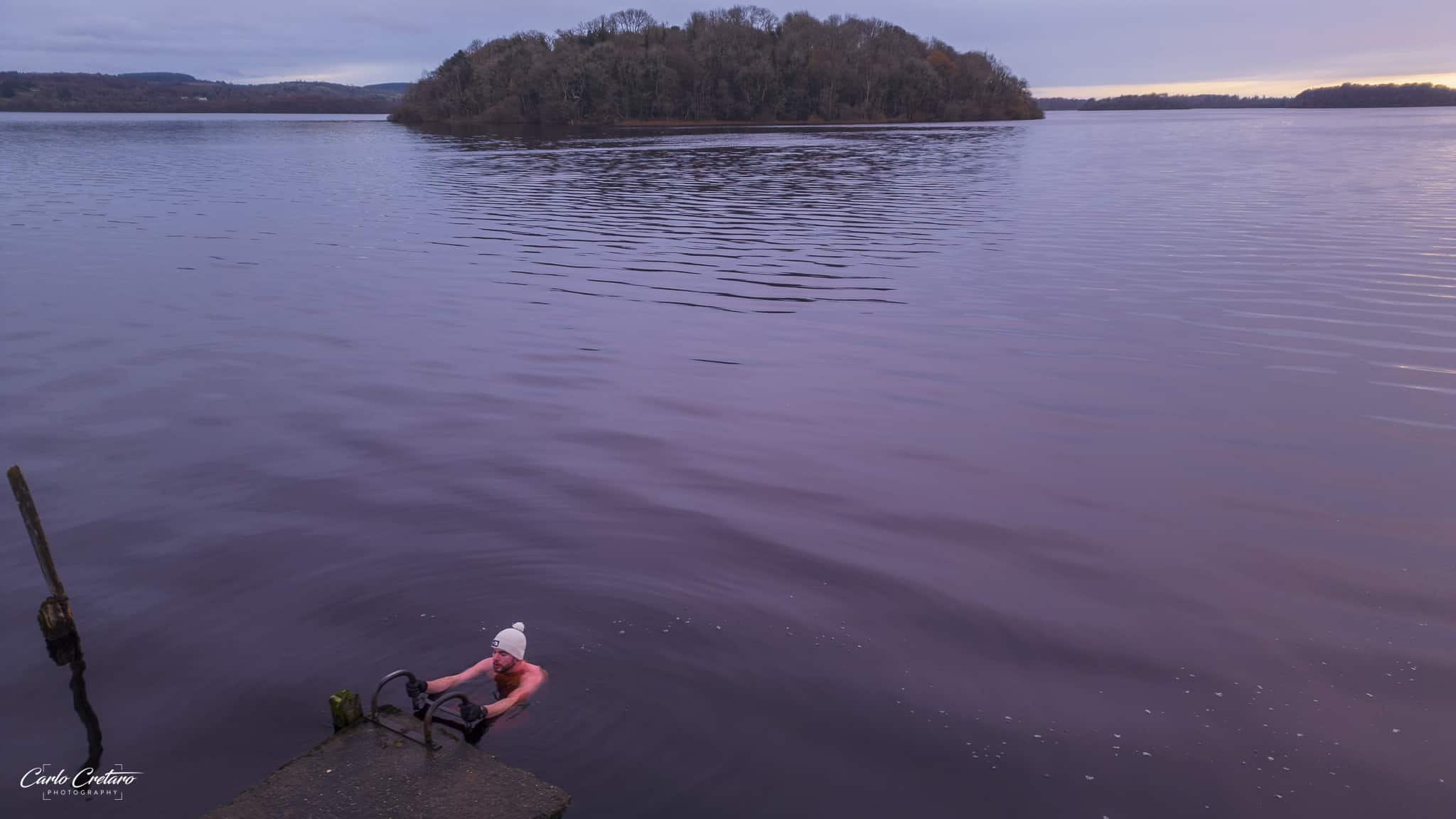 Miko during his last cold water dip Miko during his last cold water dip
