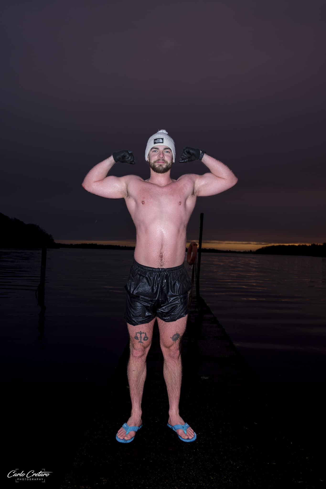 Miko during his last cold water dip Miko during his last cold water dip